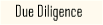 Due Diligence